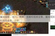 魔域经验、技巧、策略、图解和视频全集，魔域策略和技巧全集、分析